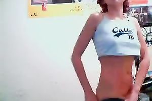 Slutty and dirty bitch with priceless body shows me her body