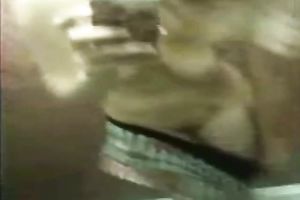 Skinny dilettante white skank films herself in the mirror