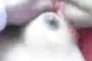 Giggling quite charming and natural Hindu brunette hair flashes her boobies