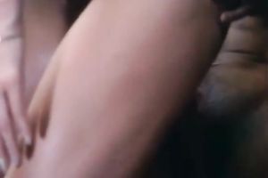 Spunky and breathtaking golden-haired looks outstanding in reverse cowgirl position