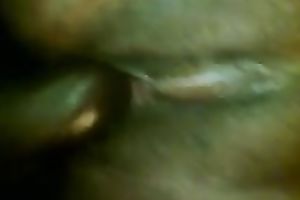 Big dark cock of my boyfriend permeates my moist bawdy cleft