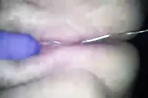 Pleasing puffy snatch of my chubby girlfriend with egg sextoy