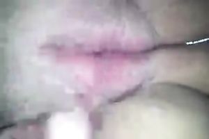 Pleasing puffy snatch of my chubby girlfriend with egg sextoy