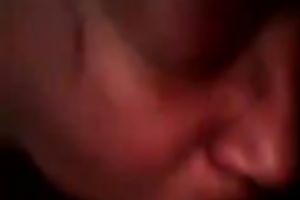 Chubby older dark floozy gives me precious head on web camera