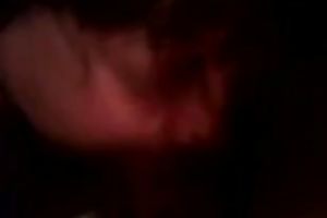 Chubby older dark floozy gives me precious head on web camera