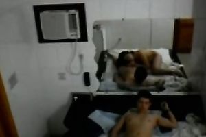 Hot and slutty Desi pair having ardent sex in the hotel room