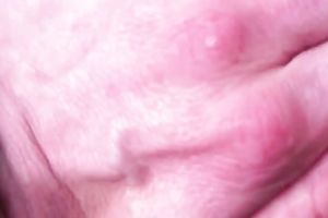 Badly hairless bawdy cleft of my buddy's slutwife merited a quick fuck on webcam