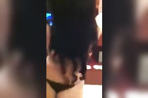 Curvaceous Marocaine babe dancing seductively in non-professional movie