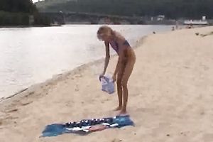 White sweetheart acquires in nature's garb to acquire that ideal tan