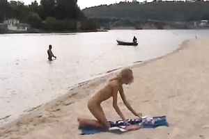 White sweetheart acquires in nature's garb to acquire that ideal tan