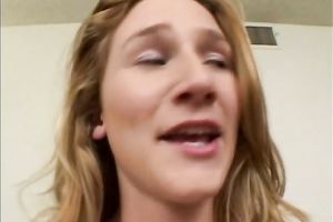 Dirty golden-haired white bitch cant resist strong moist pecker