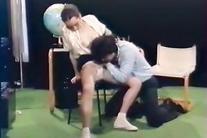 Sweet and breasty brunette hair white chick likes receiving carpet munch