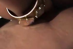 Amateur golden-haired milks my jock dry on her chin in POV movie