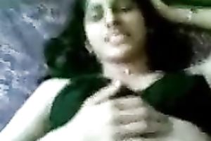 Submissive Indian legal age teenager girlfriend blows my knob and opens her legs