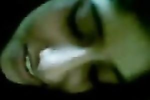 Submissive Indian legal age teenager girlfriend blows my knob and opens her legs