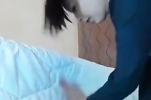 Marvelous and voracious legal age teenager hottie squirts hard in front of livecam