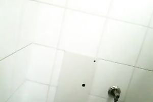 Stranger skank lets me cum on her scones for money in the public water closet
