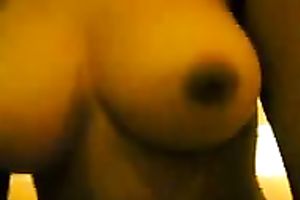 Impressive set of large pantoons of my sexy Malay chick when that babe is on top of me