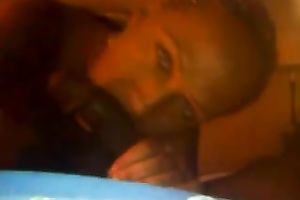 She needed a nice fix and sucked my shlong for a dose