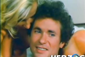 Fabulous and lean vintage blonde playgirl on the picnic blows rod