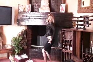 Striptease performance of my svelte blond mother I'd like to fuck black cock sluts