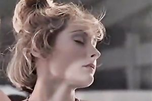 Vintage sex compilation with hairy dark brown and 2 lesbian babes