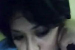 Slutty webcam brunette hair sucked sugar-plum and flashed her boobies