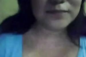 Slutty webcam brunette hair sucked sugar-plum and flashed her boobies