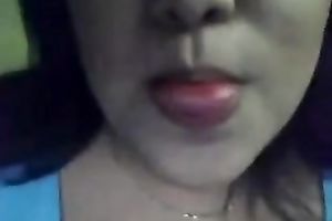 Slutty webcam brunette hair sucked sugar-plum and flashed her boobies