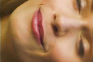 Svelte light-haired hottie provides man with oral-job outdoors