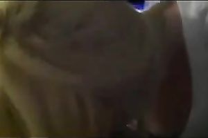 Just my cute blond pick up wife eating cum after precious head