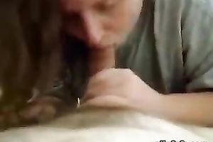 Just a milf getting hungry for schlong andsucking it eagerly