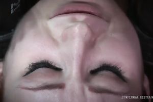 Shackled redhead beauty receives beaten in astonishing BDSM video