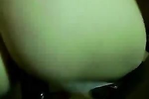 My dark large wet shaft for the knob riding session of this white playgirl