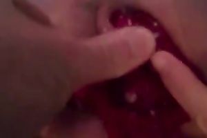 My perverted GF likes flashing and teasing her pink wet crack in close-up vid