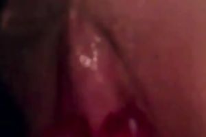 My perverted GF likes flashing and teasing her pink wet crack in close-up vid