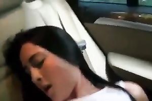 Nice wife with cute titties was willing for some mish fuck in the car