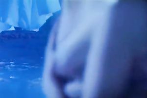 Lesbian chinese hotties pleasing every other during the time that taking baths