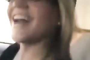 Charming blond in glasses sucks my hard weenie and gets facial