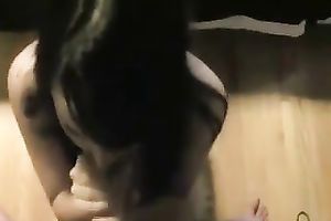 After hard missionary and admirable ride on top lusty brunette hair gave my buddy good BJ