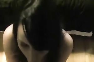 After hard missionary and admirable ride on top lusty brunette hair gave my buddy good BJ