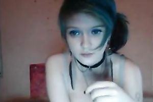 Attractive legal age teenager exposes her heavy billibongs during the time that chatting to me on the web