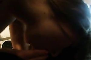 Sexy brunette hair gal from college sucks my cock truly worthwhile