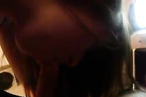 Sexy brunette hair gal from college sucks my cock truly worthwhile