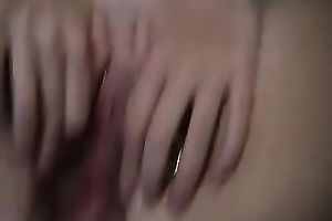 Pierced bald wet crack stuffed with large glass bottles