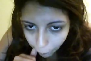 Hot slim brunette hair legal age teenager is stoned and actually excited
