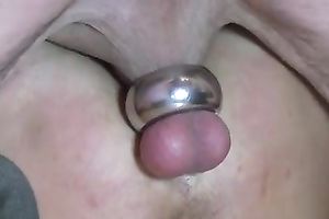 My spouse stretching my butt gap in a missionary position