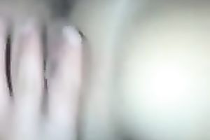 Blue-eyed girlfriend fingers her cunt in front of me