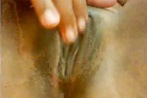 Awesome Colombian cunt all bald and clean for masturbation