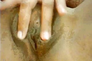 Awesome Colombian cunt all bald and clean for masturbation